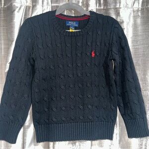 Kids Polo Ralph Lauren Pullover Cable
Knit Sweater- Boys size 5